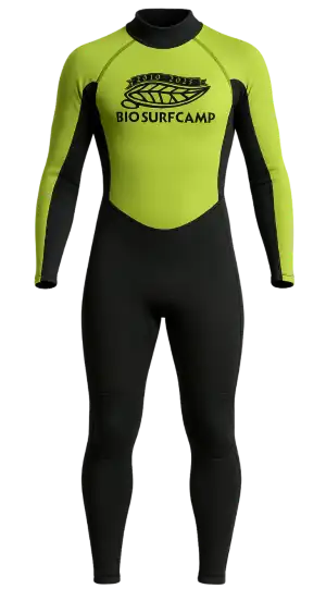 Trajes de neopreno de alquiler en Bio Surf Camp